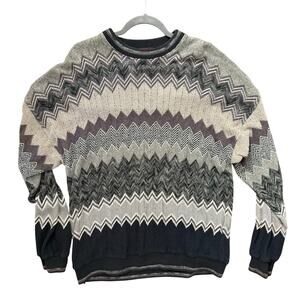 Vintage Tundra Canada Crewneck Sweater Grandpa Cabincore Aztec Cosby Sz XL